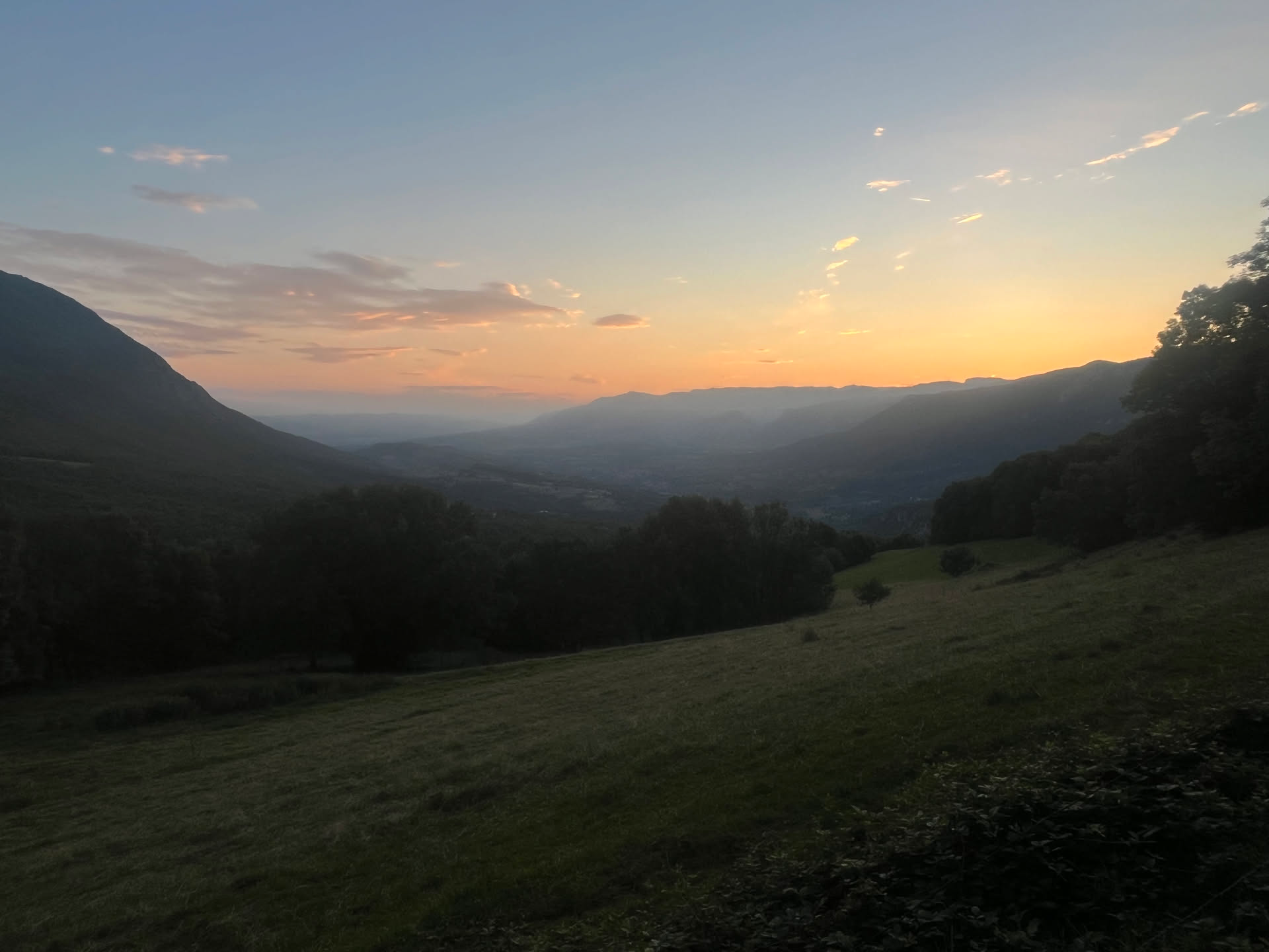 Lever de soleil sur le Vercors